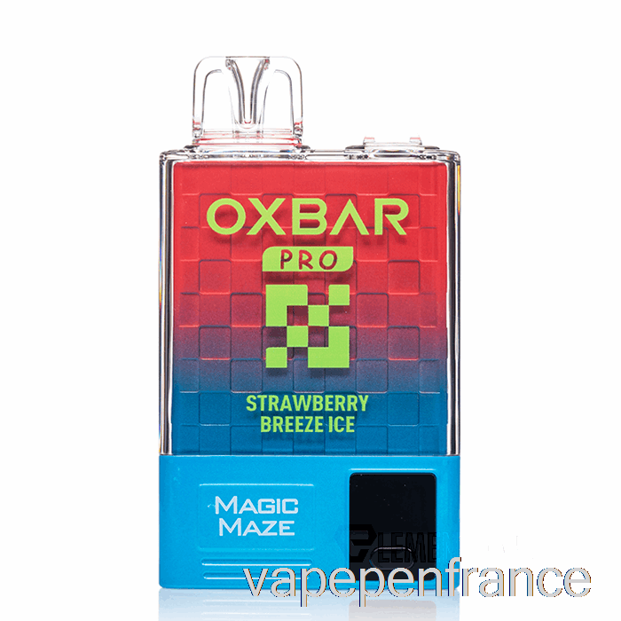 Oxbar Magic Maze Pro 10000 Glace Jetable à La Brise De Fraise - Stylo Vape à Jus De Dosettes